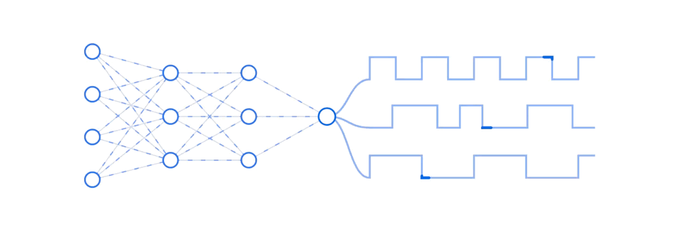 Animated neural network diagram